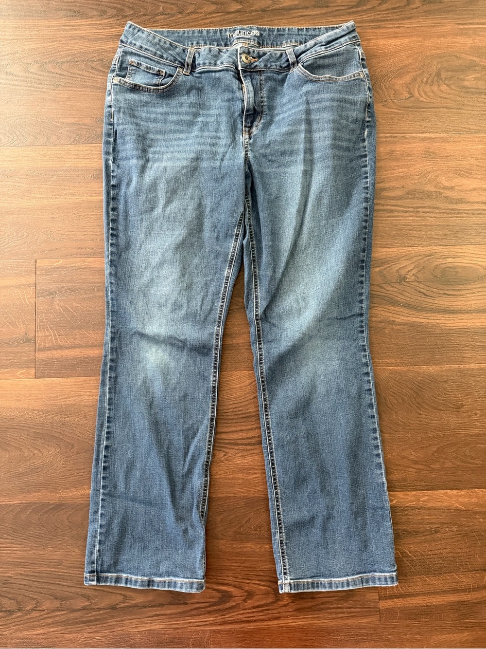 Maurices Women's 16W Regular Mid Rise Bootcut Jeans Medium Wash